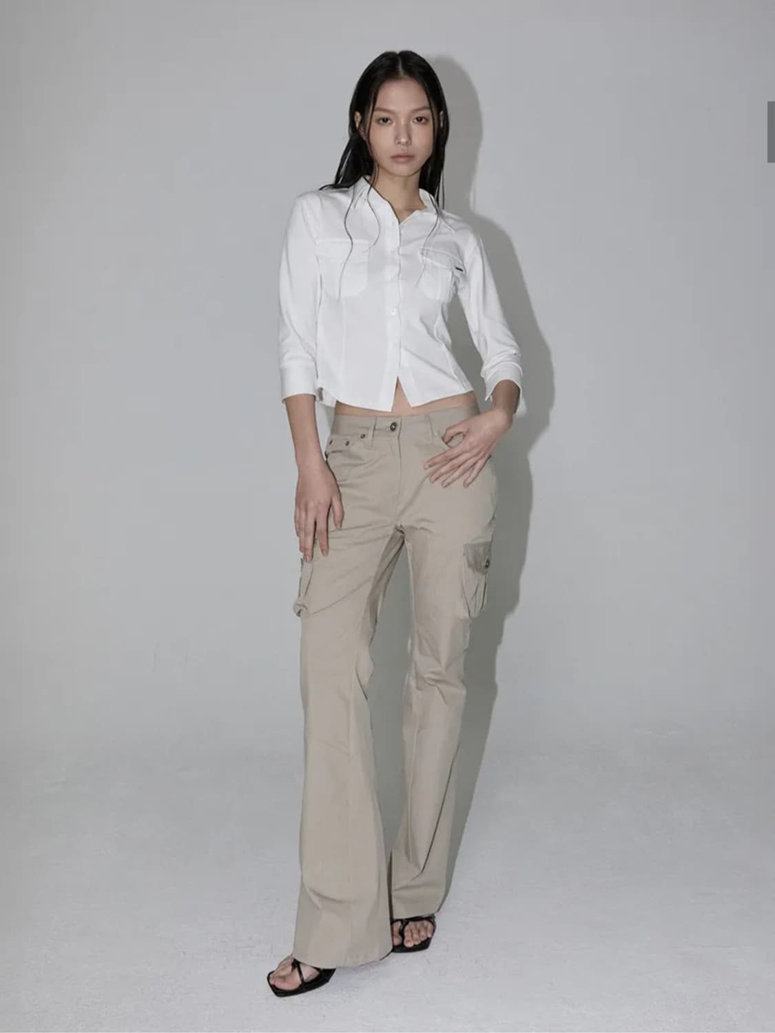 Inegi 이네기 어나더 부츠컷 카고 팬츠 상품이미지4