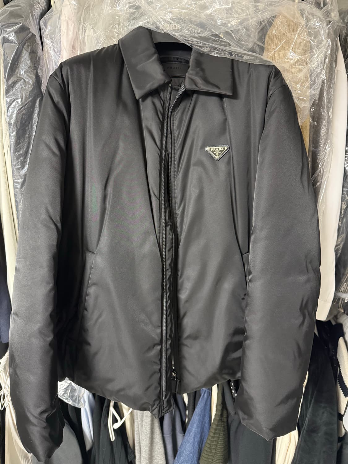 프라다 리나일론 크롭 패딩 / M  상품이미지6