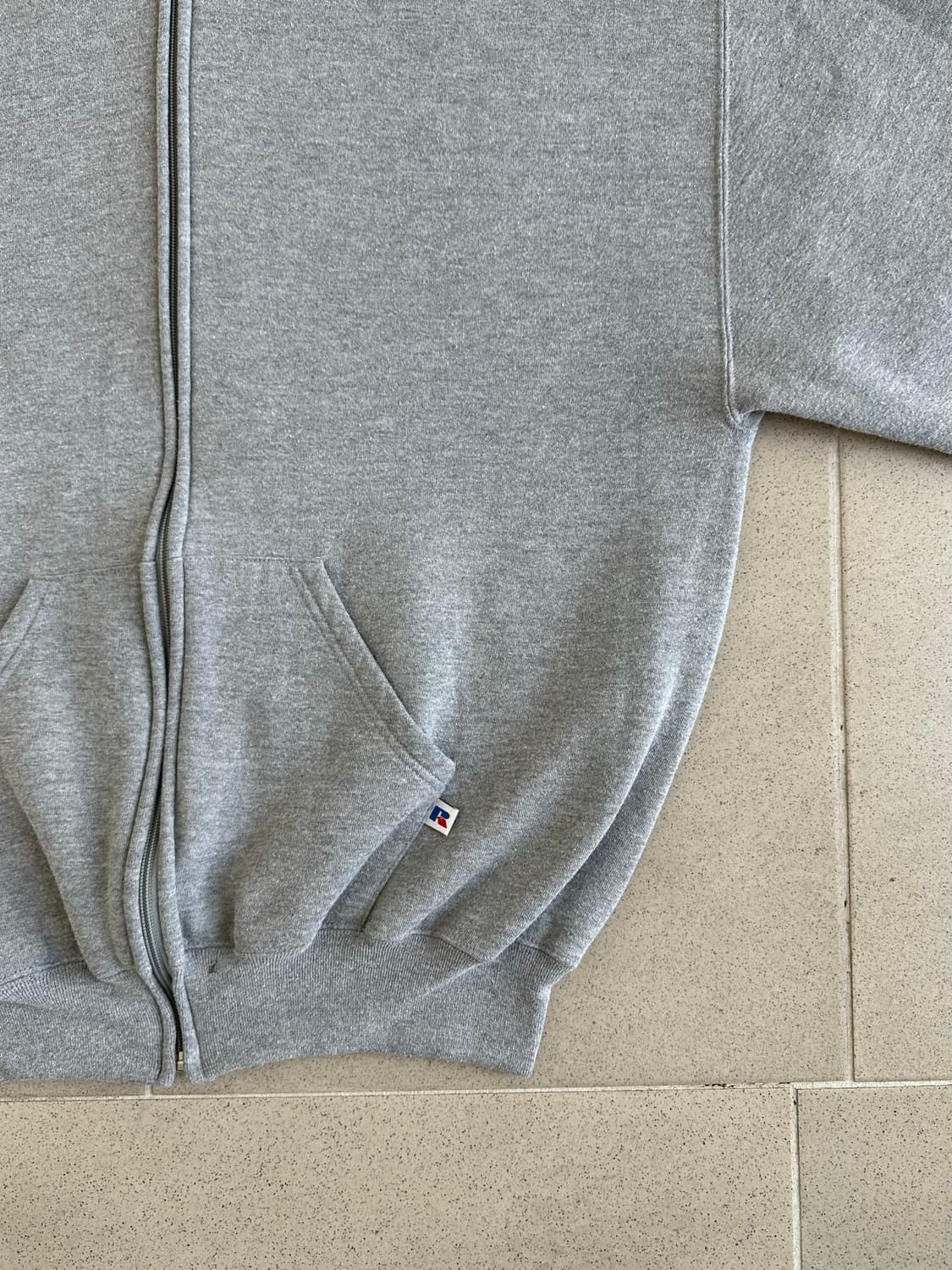 90s 빈티지 러셀 후드집업 그레이 XL 상품이미지3