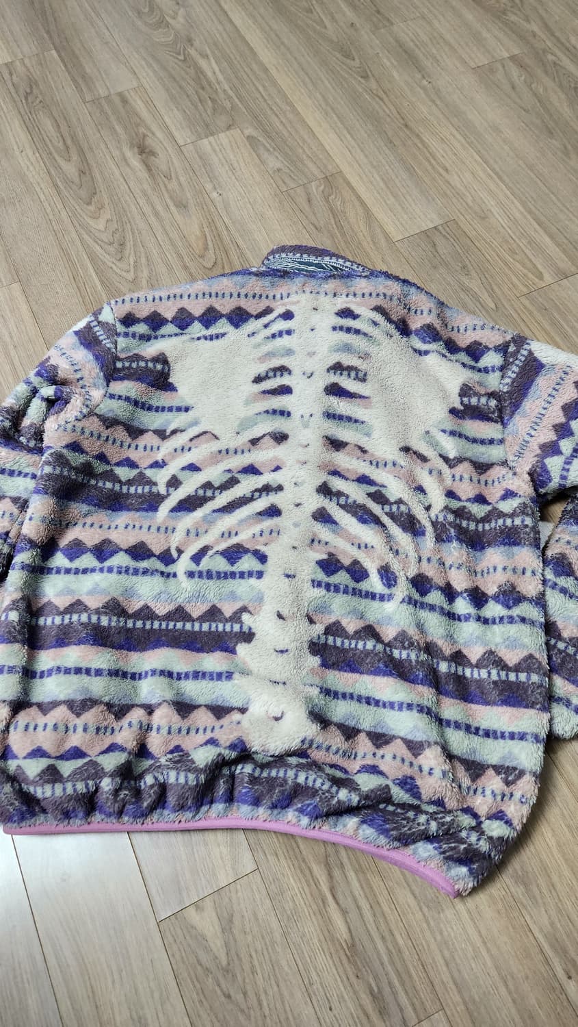 캐피탈 애슐랜드 스트라이프 앤 본 플리스 집 블루종 퍼플 상품이미지2