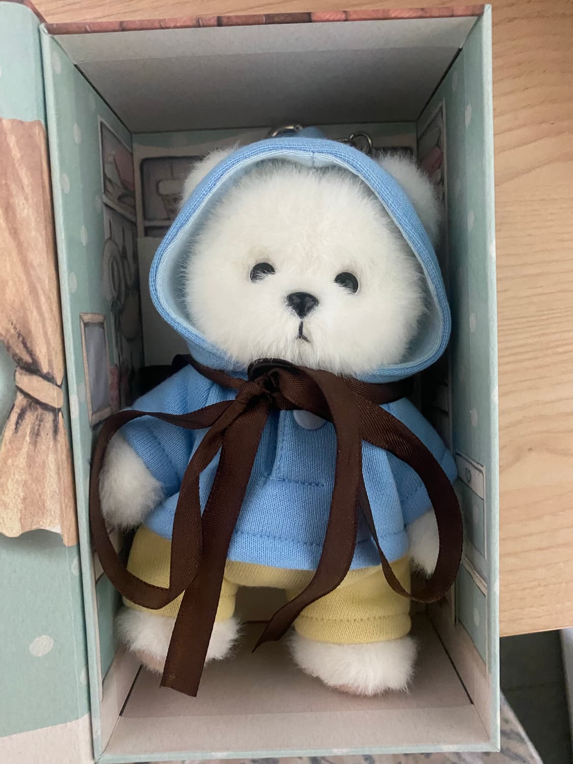 테디테일즈 레나베어 베이직 키링 화이트  상품이미지2