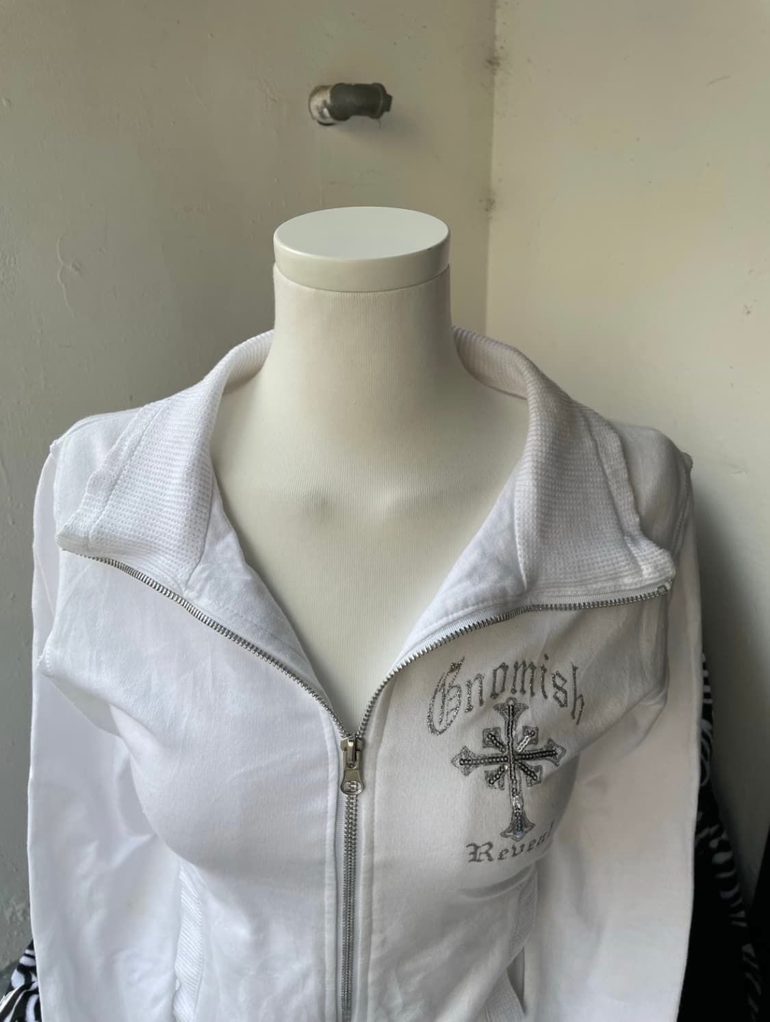 y2k 화이트 집업 상품이미지2