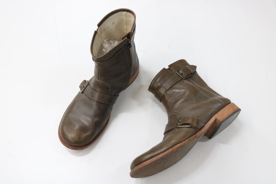 알프레도 바니스터 빈티지 레더 더블 버클 사이드 지퍼 부츠 (42) 상품이미지2