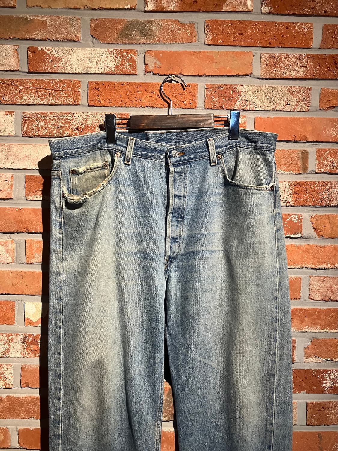 90s USA 빈티지 리바이스 501 데님 팬츠 빅사이즈 상품이미지3