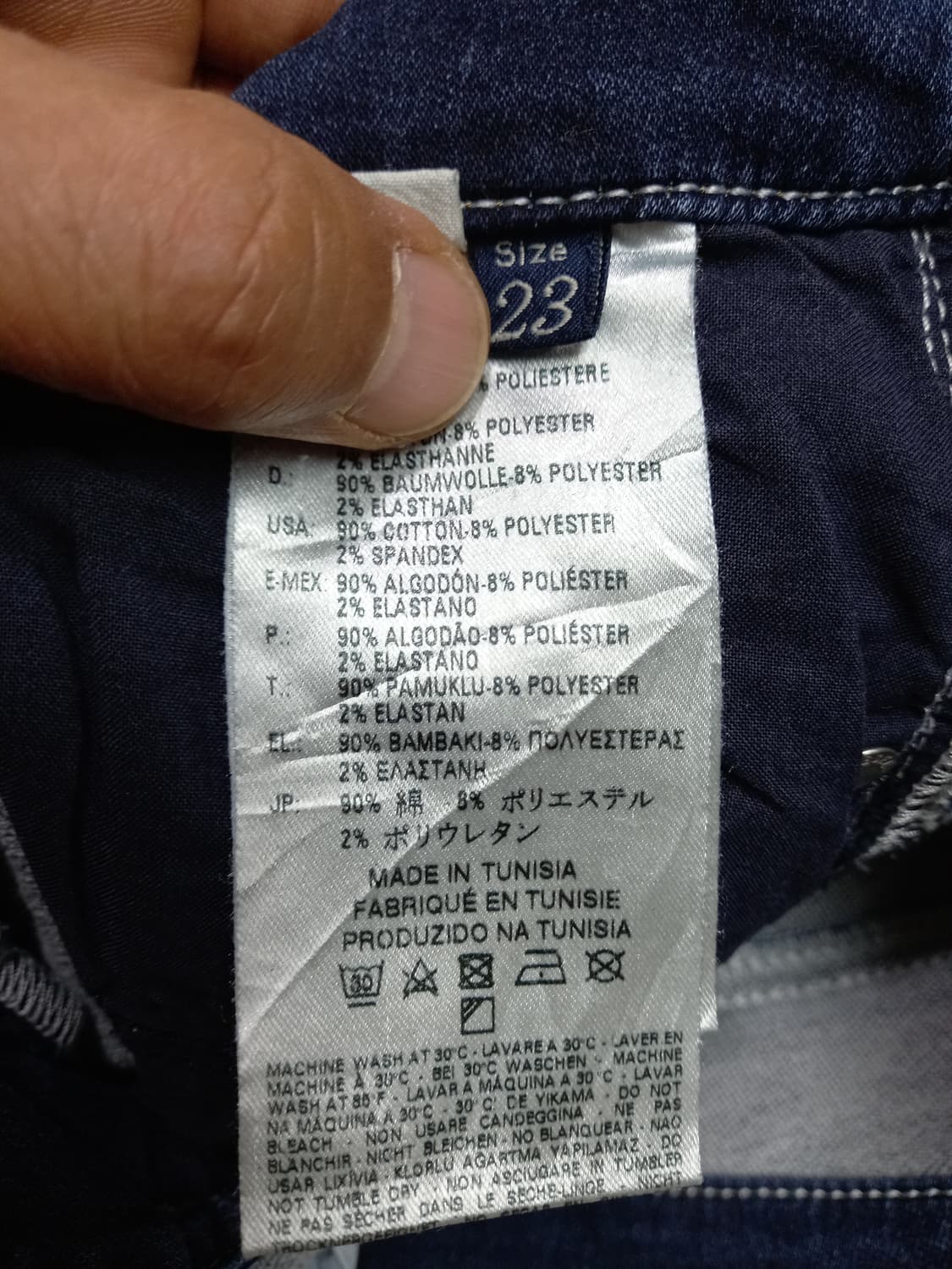 25 DIESEL 데미지워싱 스판 슬림일자 리페어진 25-298 상품이미지8