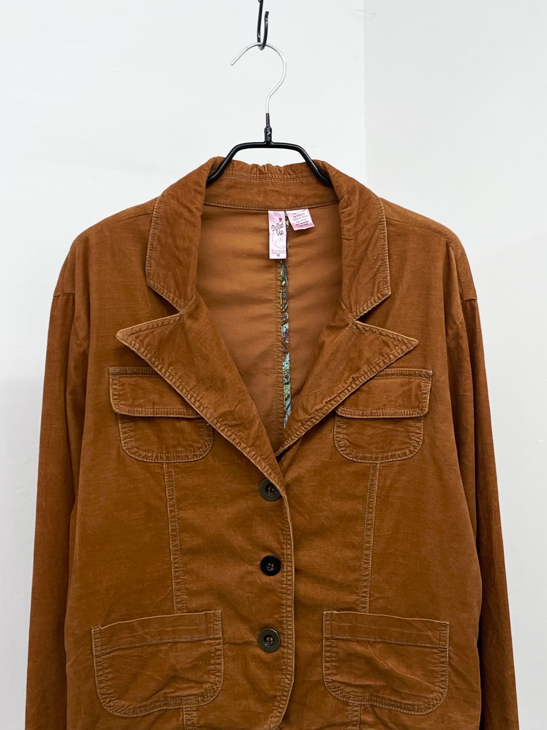 브라운 코듀로이 버튼 자켓 상품이미지5