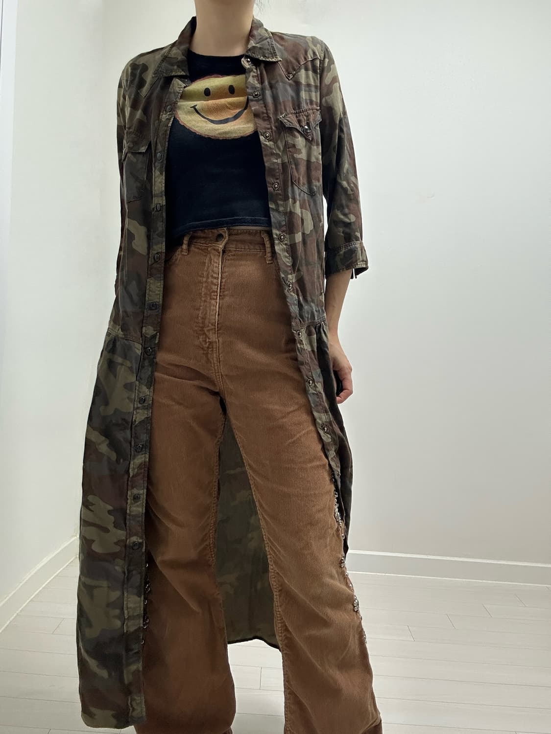 [캐피탈] kapital camo shirt dress 상품이미지2