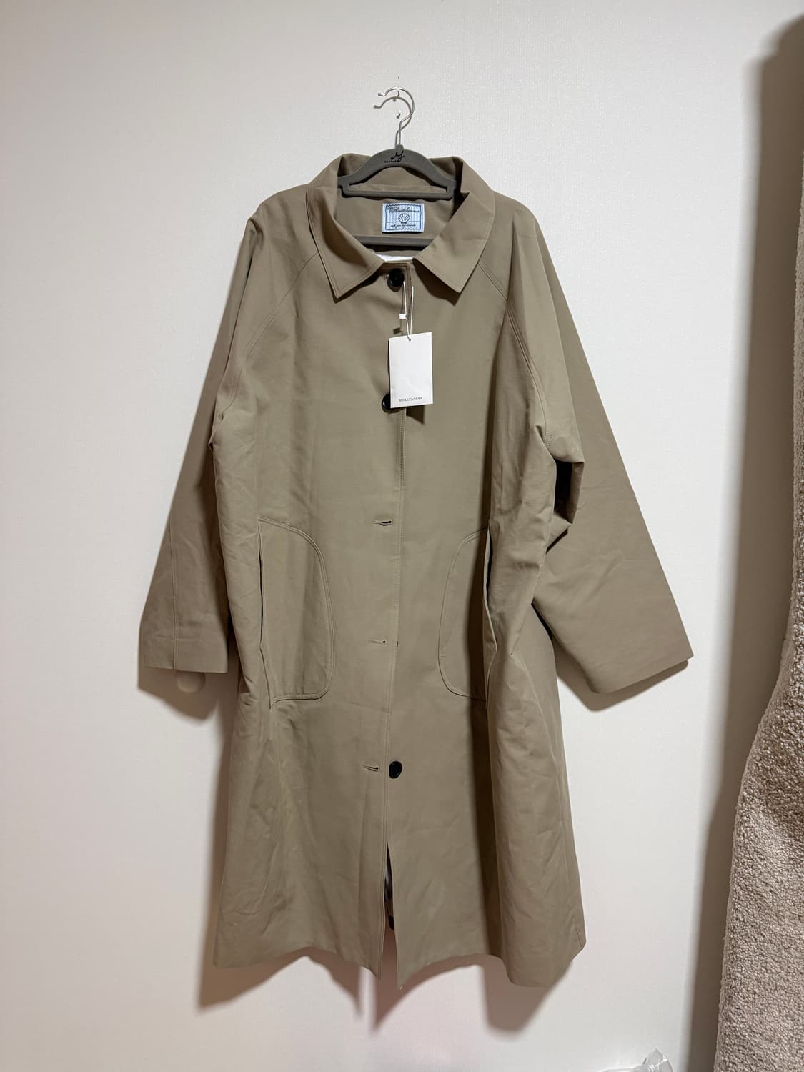 위드아웃썸머 트렌치 코트 카키 베이지 새상품  상품이미지4