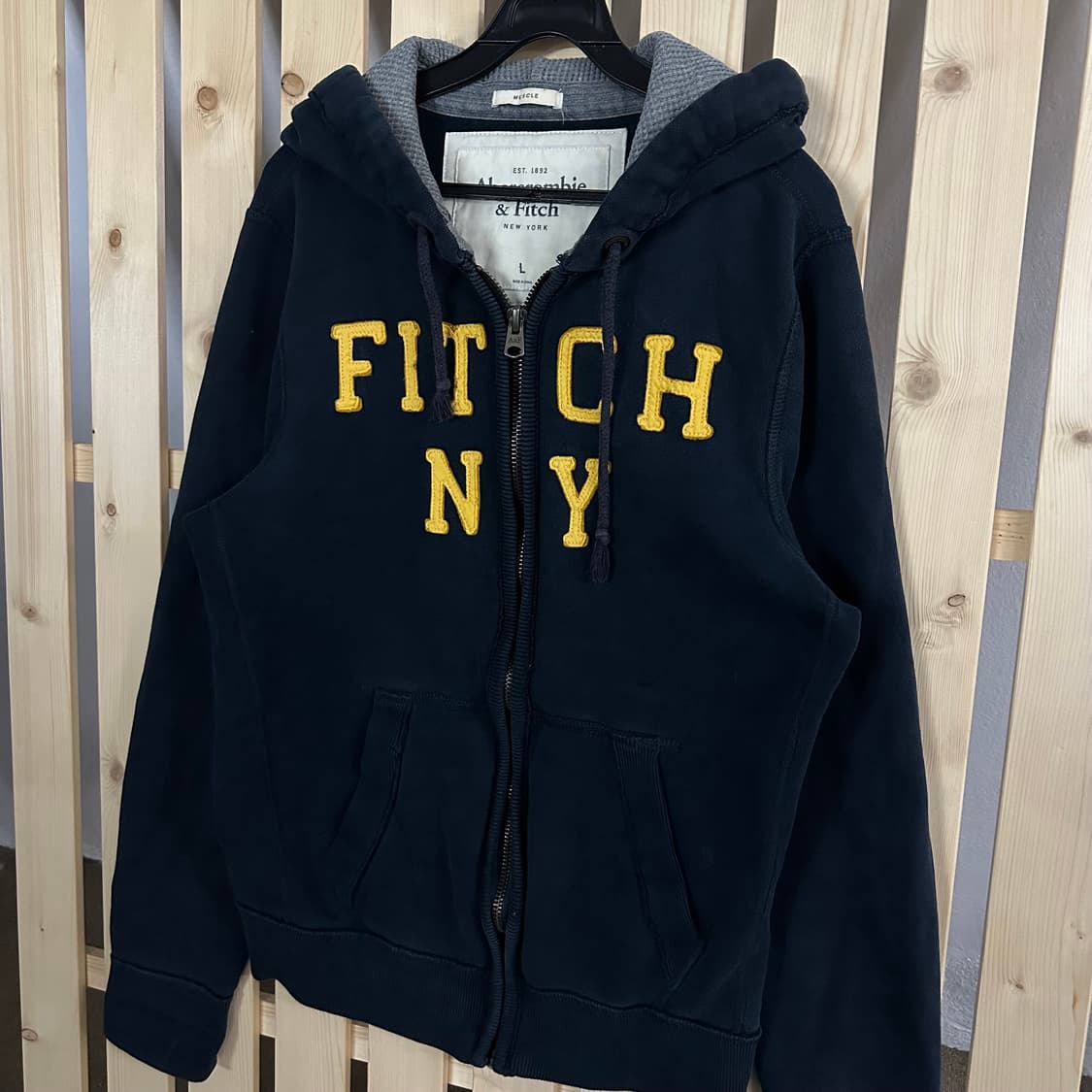 (L) 아베크롬비 네이비 후드집업 상품이미지2
