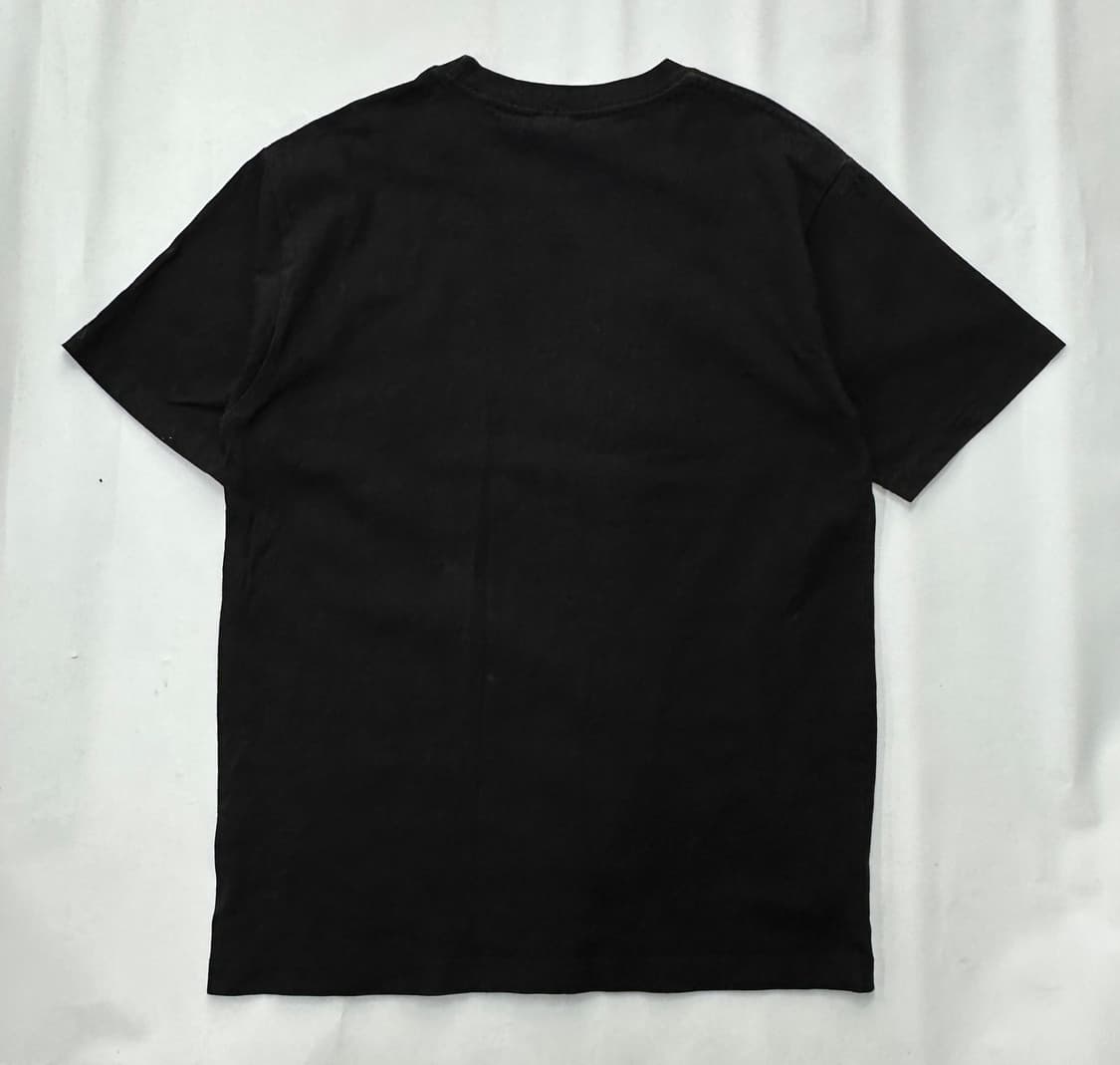 B-ONE-SOUL Y2K 스트릿 캐릭터 프린팅 힙합 덕 블랙 반팔티셔츠 상품이미지3