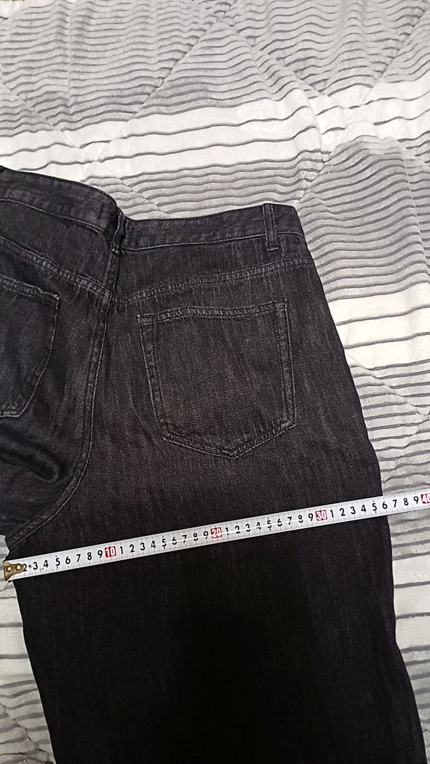 무신사 와이드 얇은데님팬츠 33인치 기장105 상품이미지7