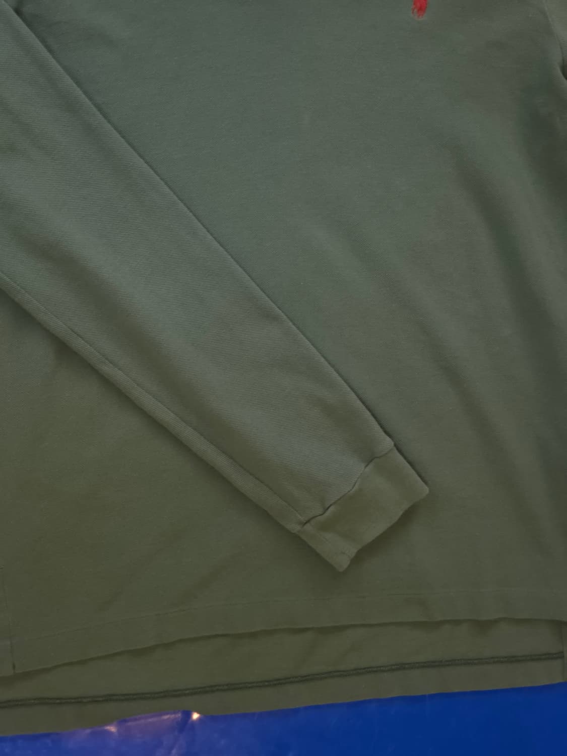 폴로 랄프로렌 카라티 커스텀핏 S / 그린 레드 포니 상품이미지3