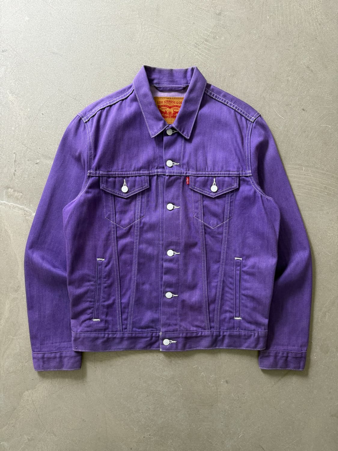Levi's Purple Denim Trucker Jacket 상품이미지1