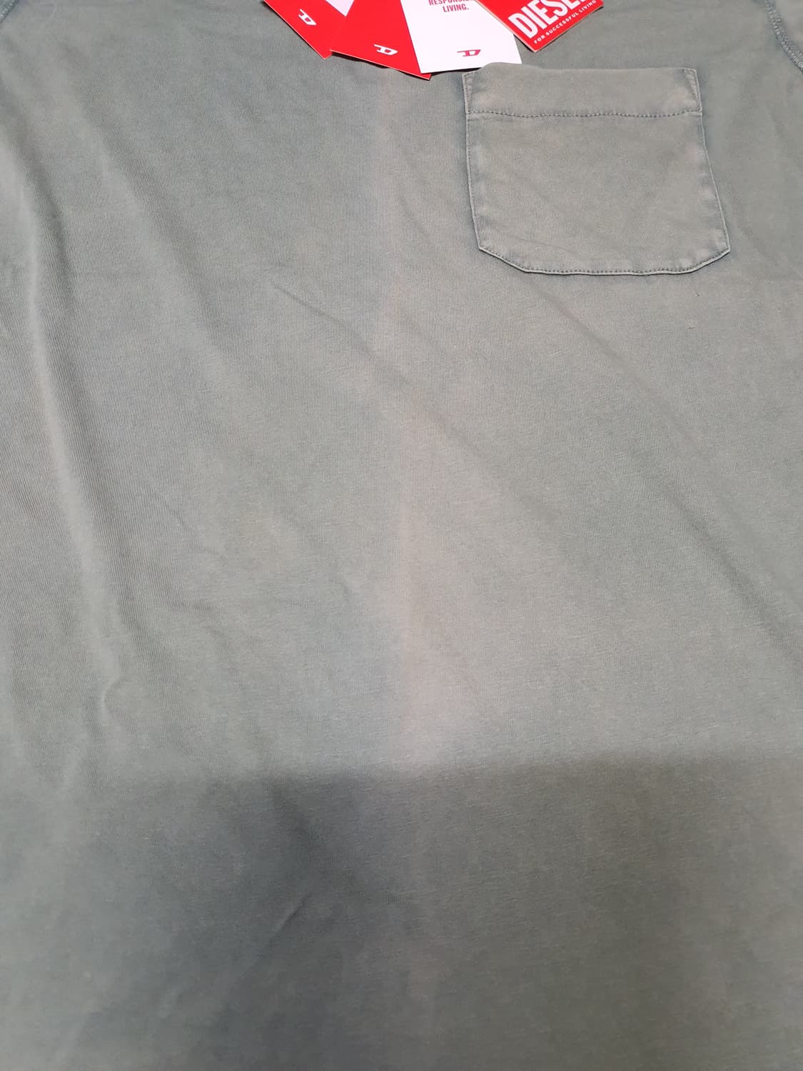 디젤 빈티지 워싱 반팔 티셔츠 새제품  상품이미지5