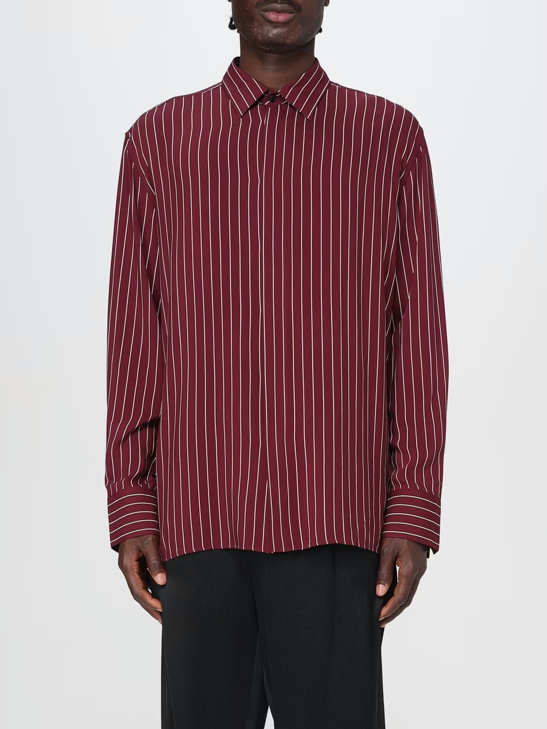 생로랑 25ss 레드 스트라이프 셔츠 40  상품이미지3