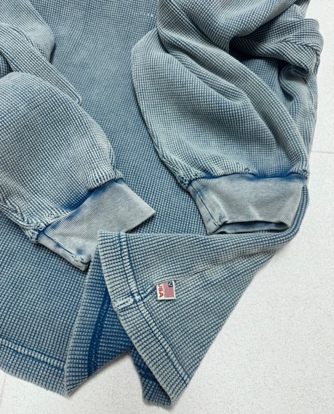 [정품] 트루릴리젼 긴팔 와플 “빈티지 블루” 100 상품이미지4