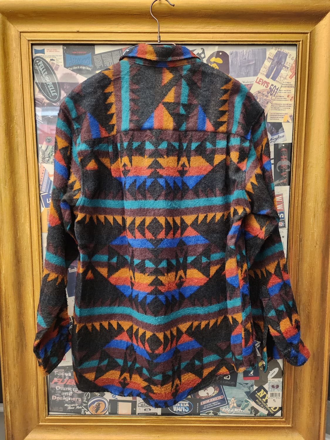 80s Melton House 나바호 울 셔츠 상품이미지2