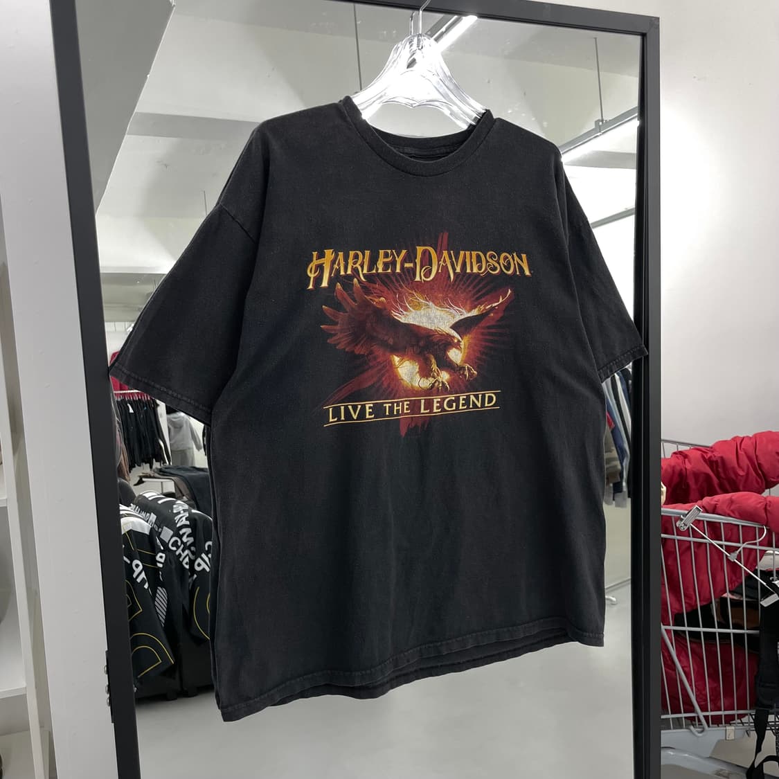 할리데이비슨 이글 페이딩 빈티지 반팔 티셔츠 상품이미지1