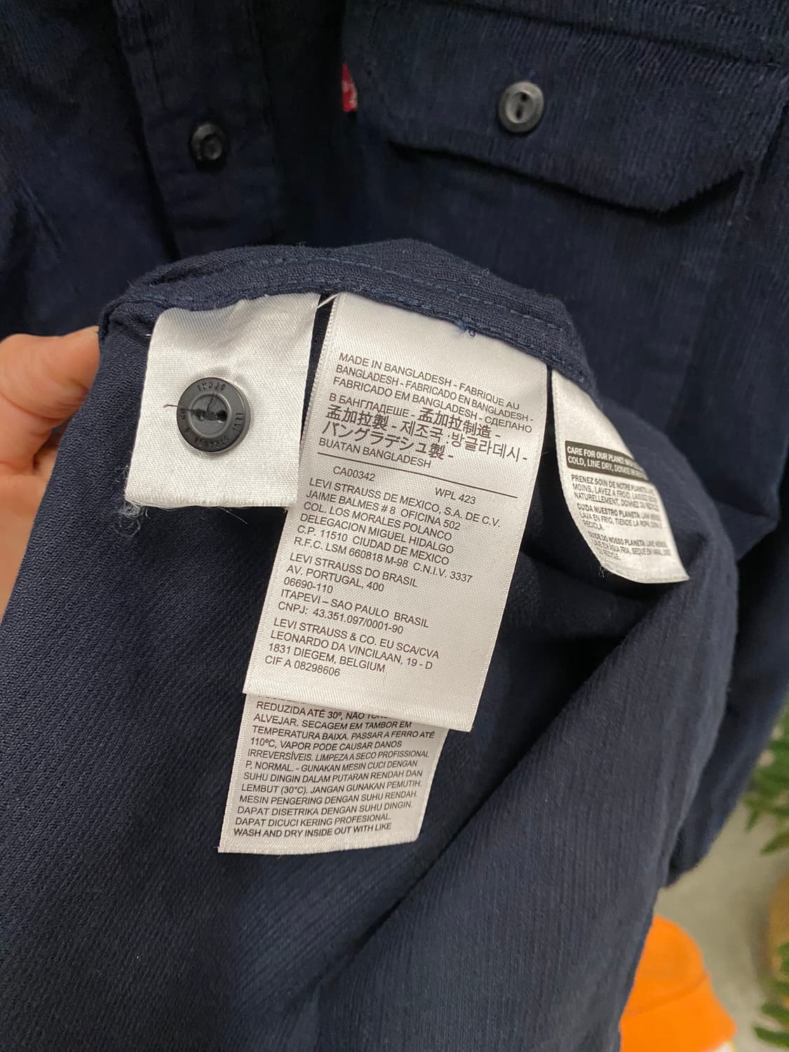 리바이스 코듀로이 셔츠 상품이미지6