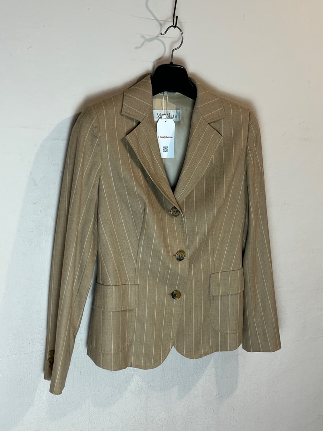 막스 마라 핀스트라이프 울 블레이저 상품이미지3