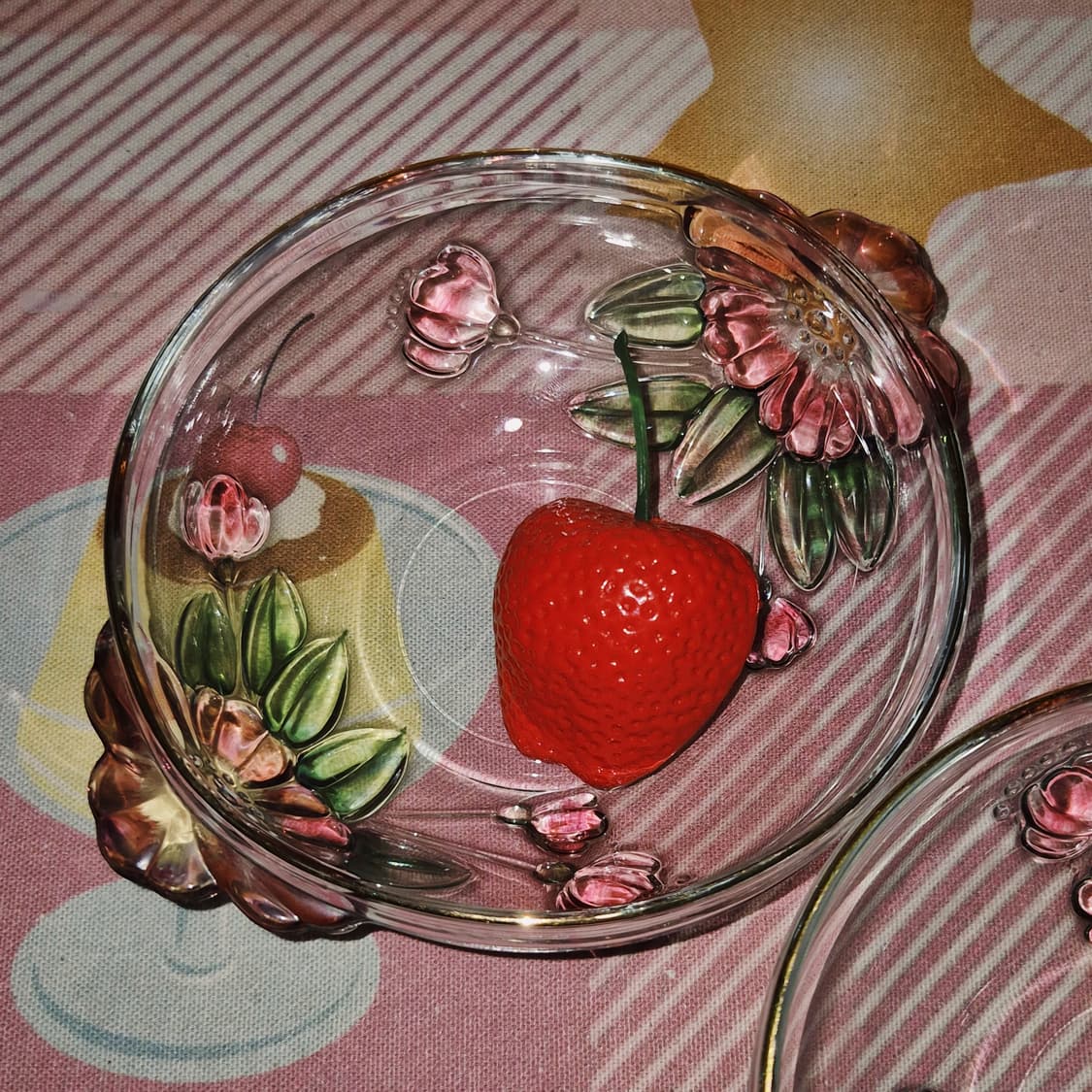 90s 소가 레트로 컬러 동백꽃 캔디볼 트레이 1p 상품이미지6