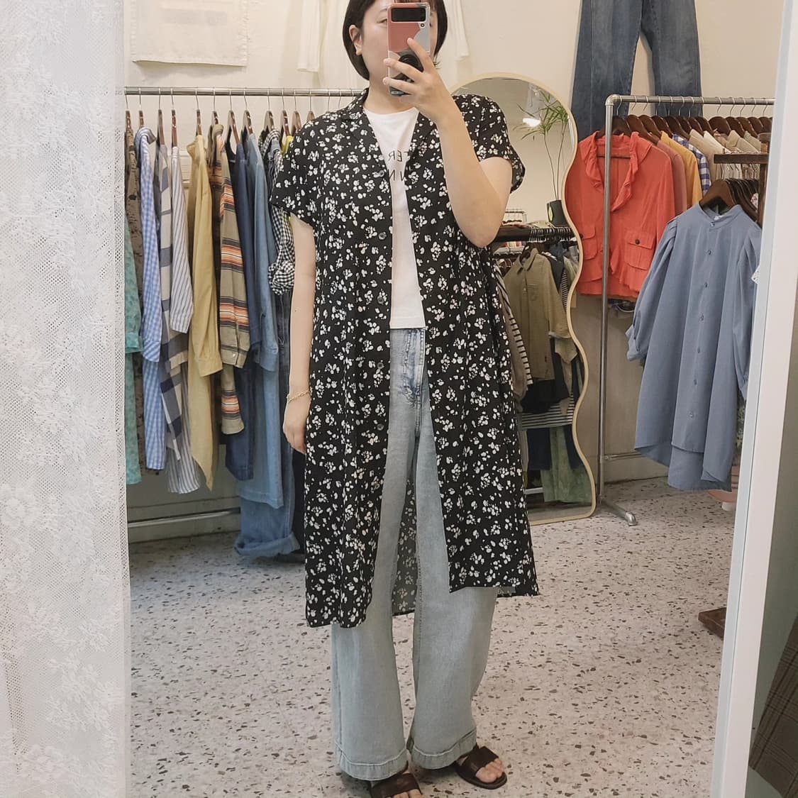 StudioTomboy 더블카라 셔츠 원피스 상품이미지2