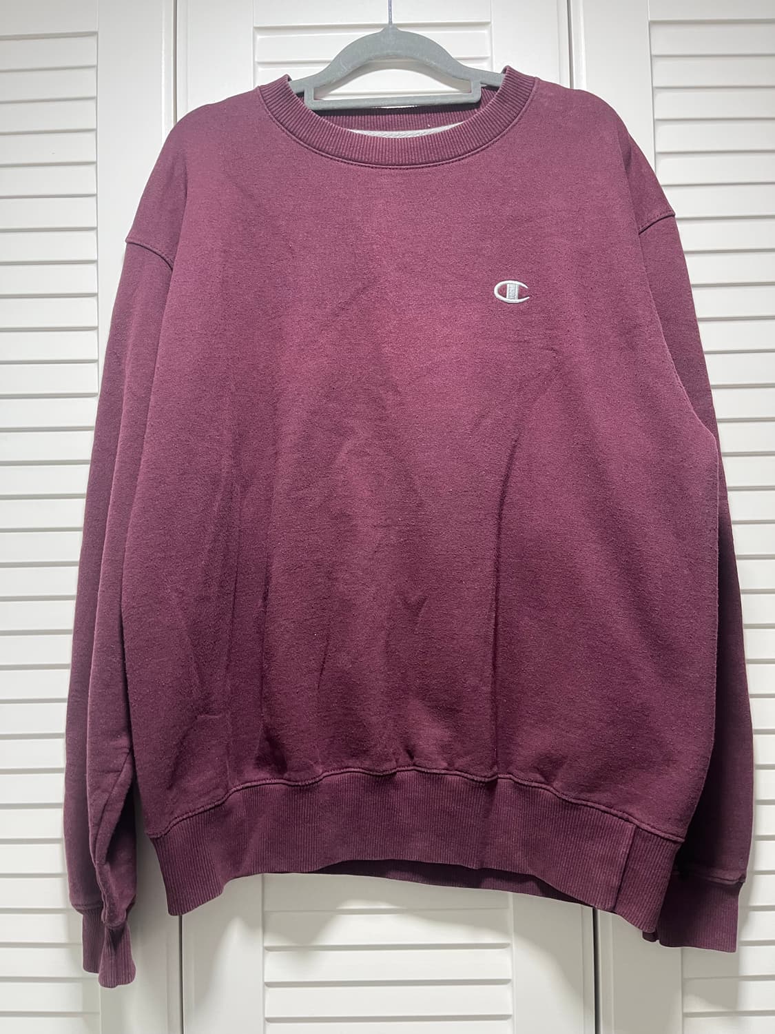 챔피언 버건디 맨투맨 M size 상품이미지1