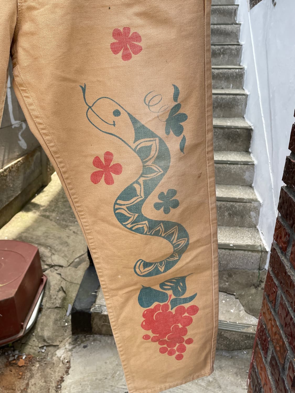 Rare!)60s LEVIS Crazy Legs Canvas Pants 상품이미지5