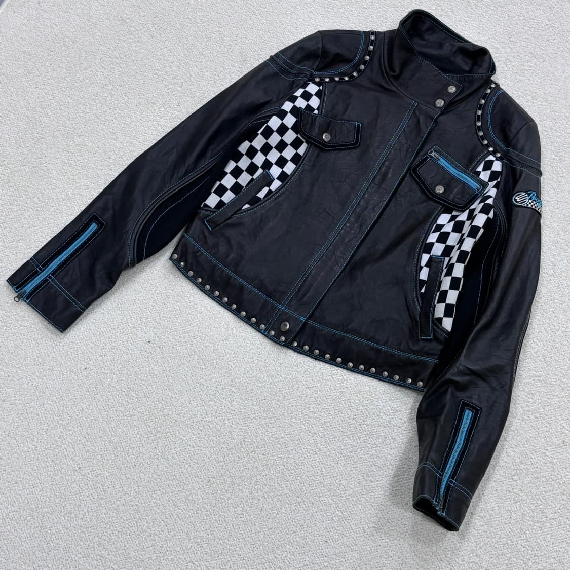 M EXR 여성 레이싱 라이더 가죽 자켓 0319E 상품이미지1