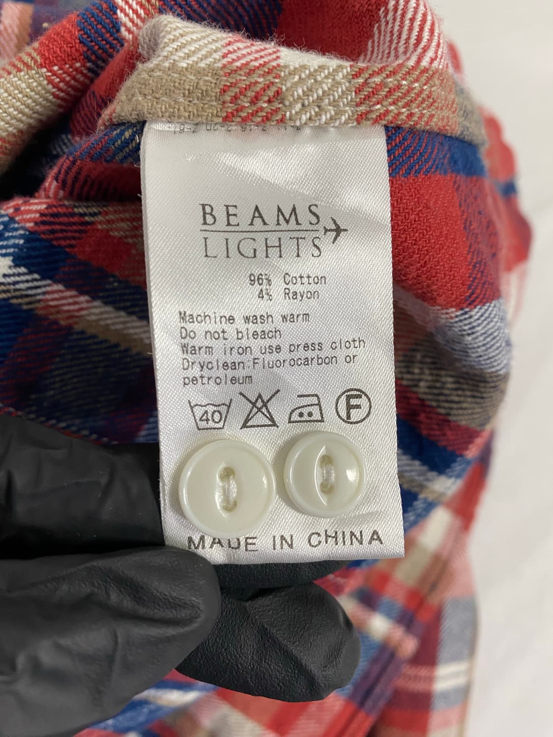 빔즈 라이트 체크 셔츠 L <521> 상품이미지4