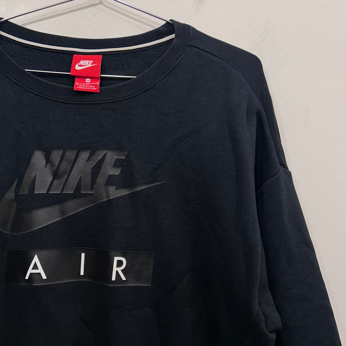 나이키 에어 빅로고 세미크롭 기모 맨투맨 상품이미지1
