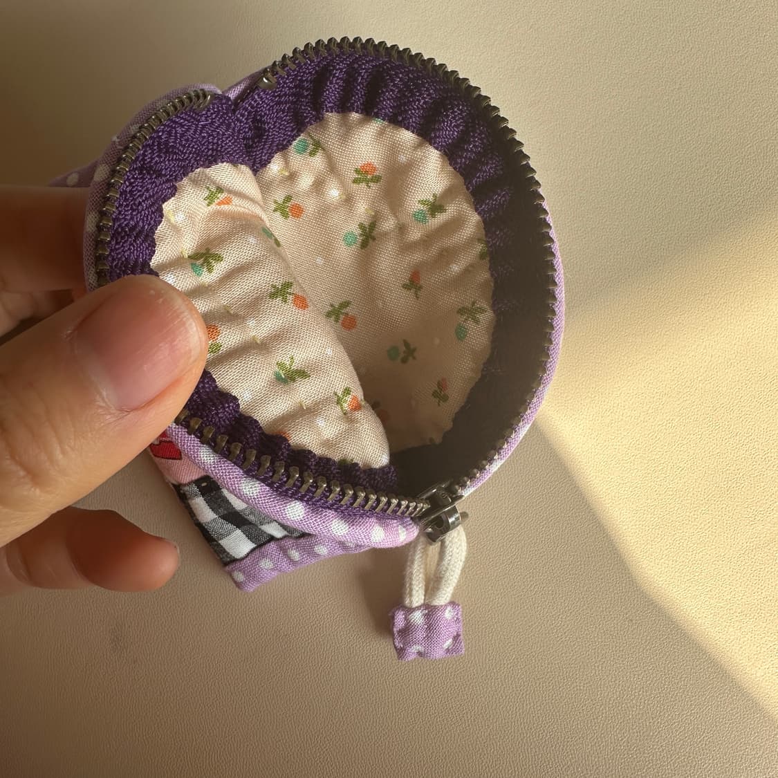 퀼트 동전지갑 / 에어팟파우치 / 작은파우치 / 키링 상품이미지4