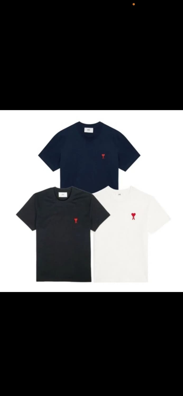 🔥[무료배송/새상품]🔥아미 라운드 반팔티 2 color  상품이미지3