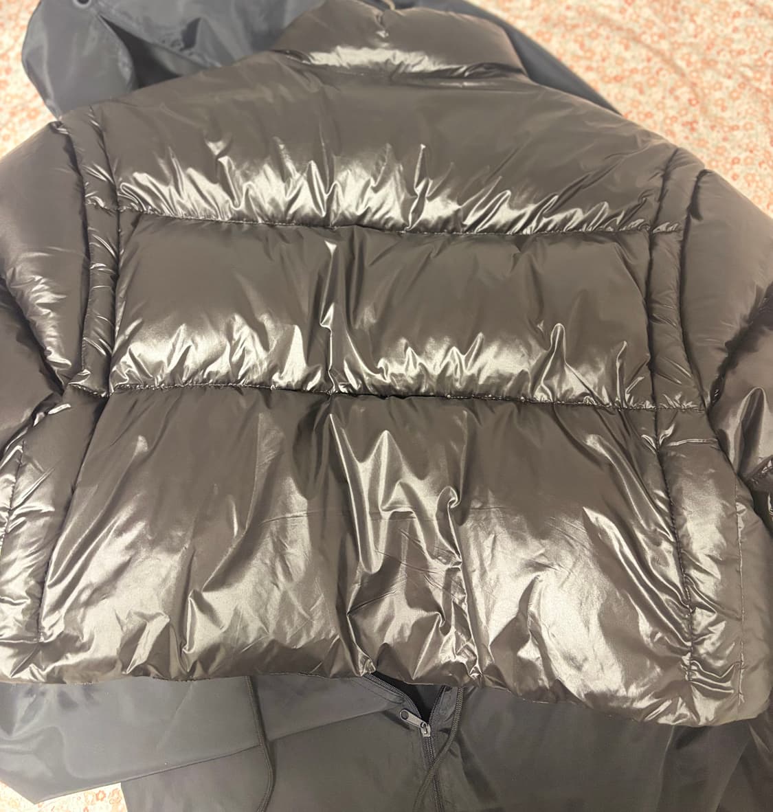 36size 프라다 리나일론 크롭 컨버터블 다운 재킷 패딩 상품이미지7