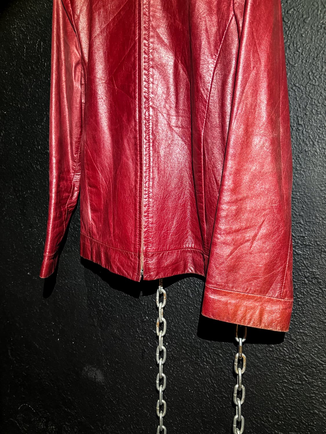 Red Sheep Leather Jacket 상품이미지4