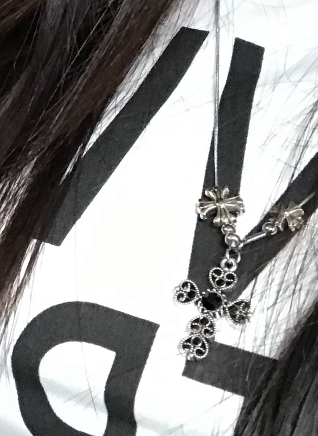 크롬깔 써지컬 십자가 목걸이 상품이미지1