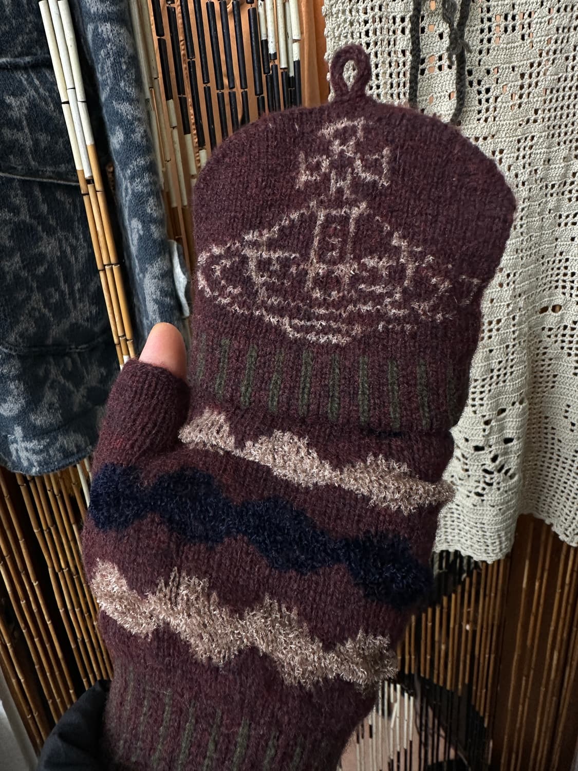 vivienne westwood open finger glove 상품이미지5