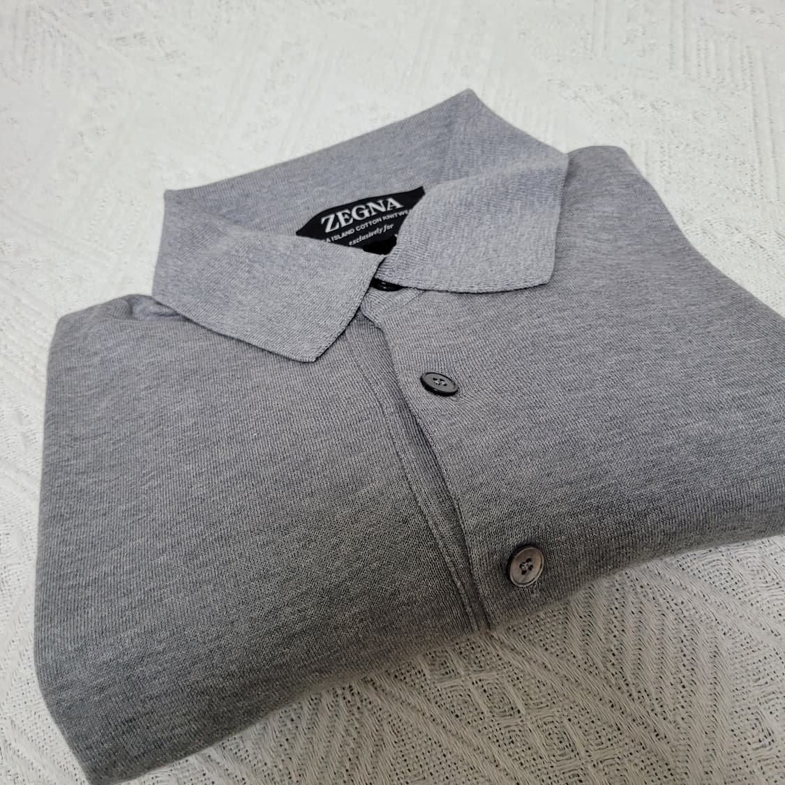 제냐 프리미엄코튼 긴팔 카라 48 상품이미지2