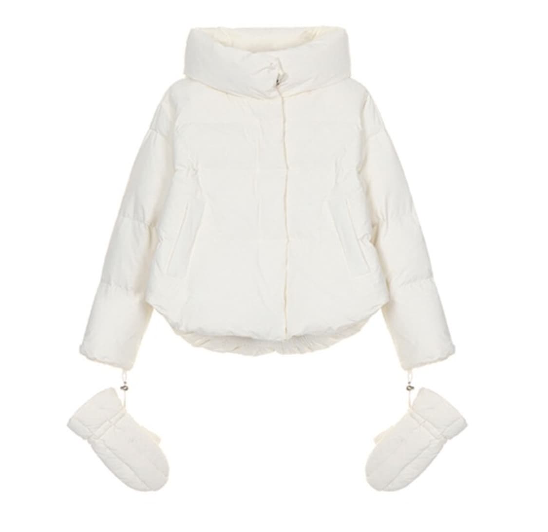 성해은패딩 온앤온 글러브 패딩 아이보리 상품이미지1