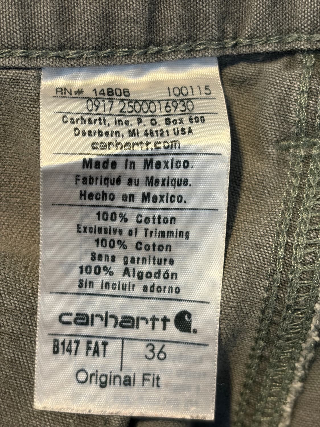 올드 칼하트 쇼츠 상품이미지3