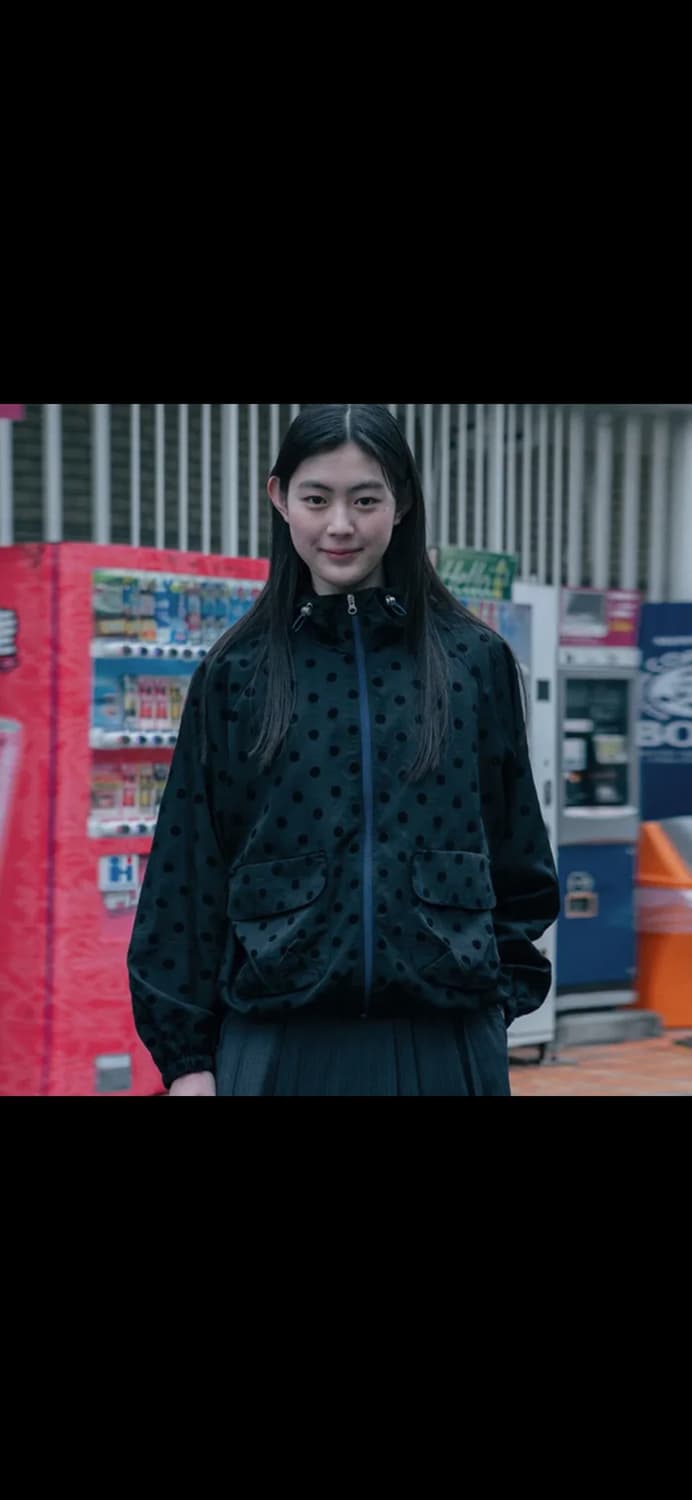 오헤시오 도트 프릴 바람막이 점퍼 상품이미지1