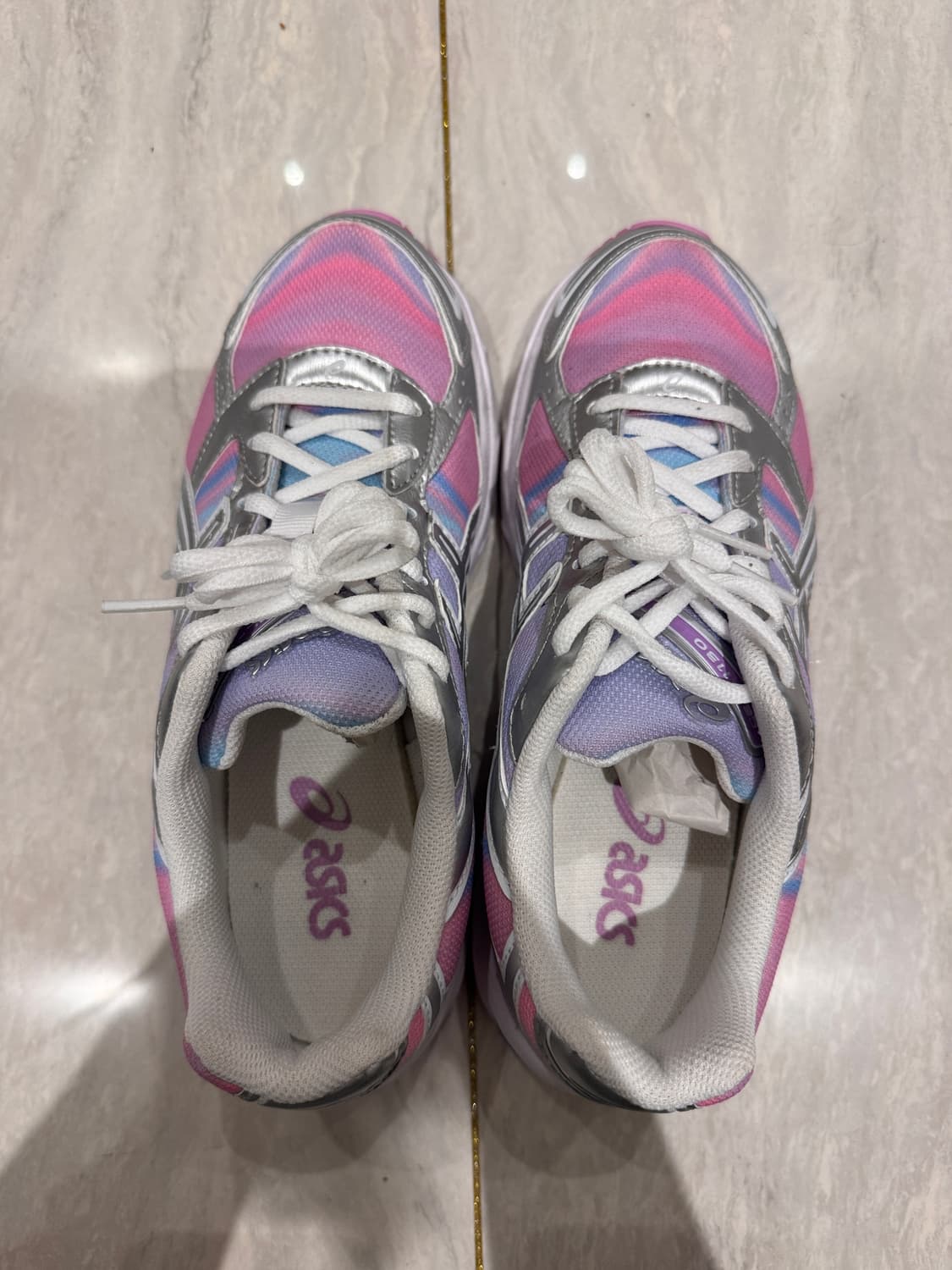 Asics 젤 1130 베이비 라벤더 퓨어 실버 스니커즈 250 상품이미지4