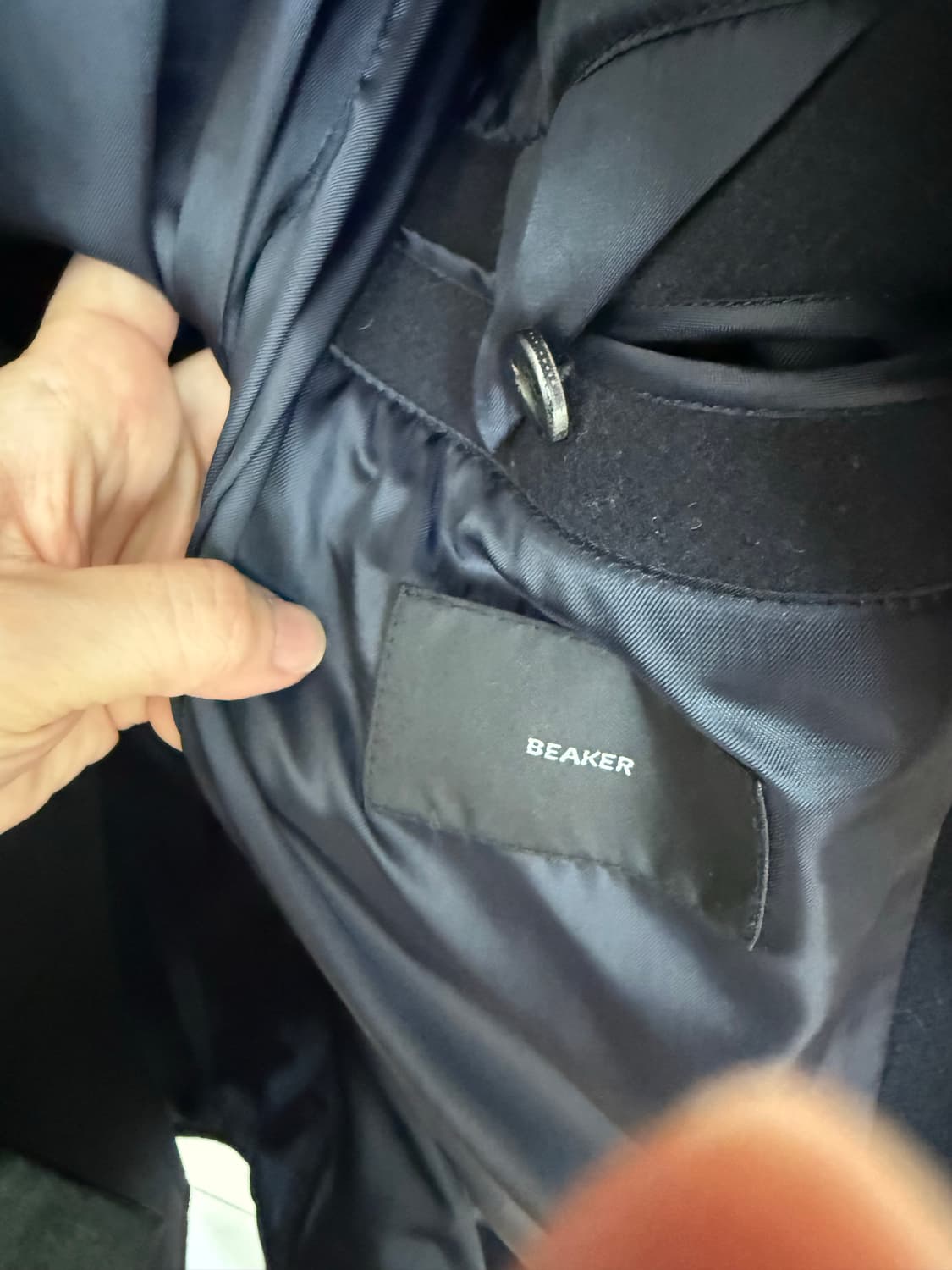 Beaker  울 더블코트 네이비 상품이미지5