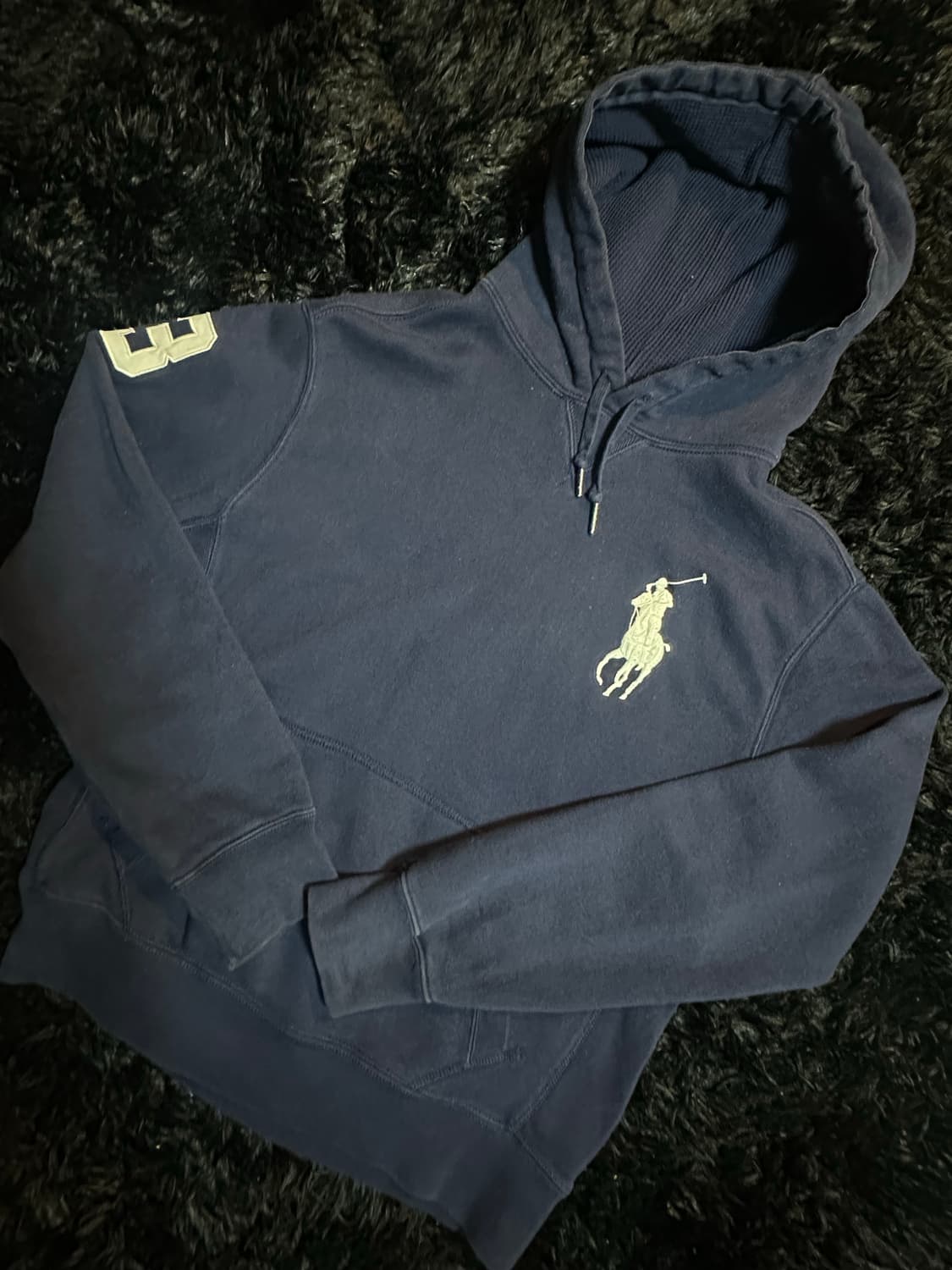 POLO navy hoodie 상품이미지1