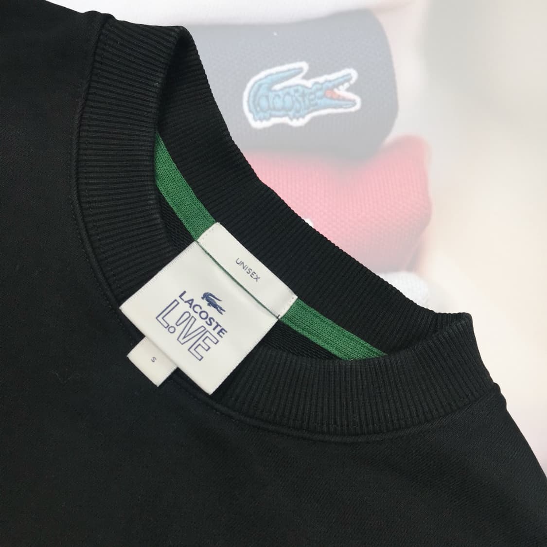 라코스테 라이브 블랙 맨투맨 상품이미지3