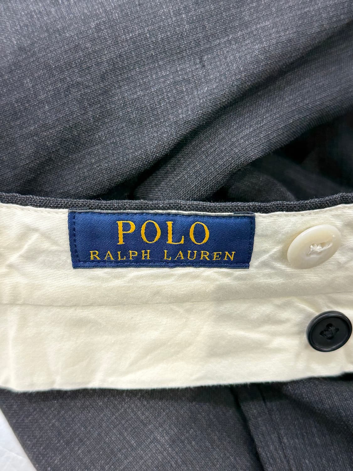 폴로 랄프로렌 스모크 그레이 슬랙 울 트라우저 팬츠 상품이미지7