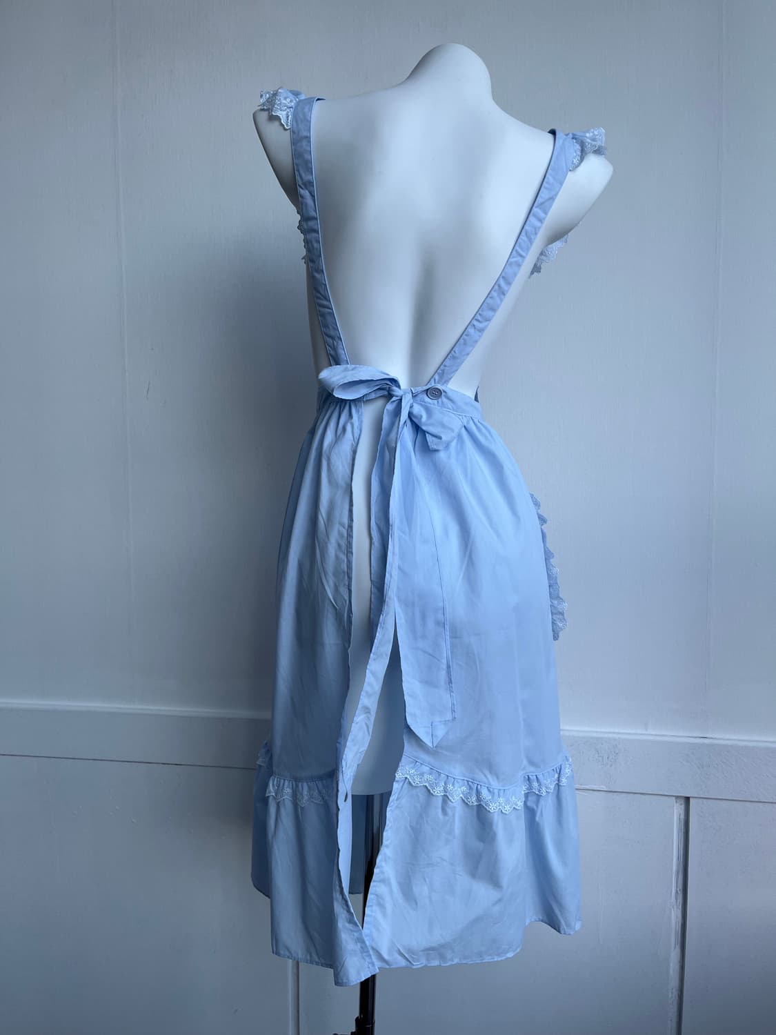 센슈카이 스카이 프릴 포켓 앞치마 상품이미지4