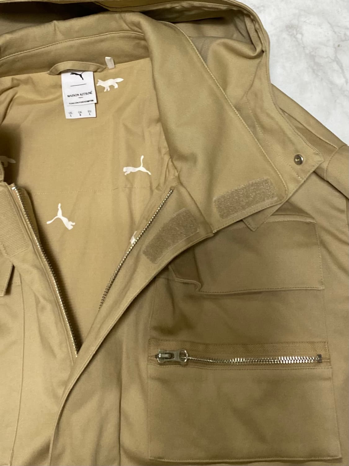 푸마x메종키츠네 롱 자켓 사이즈 105 상품이미지6