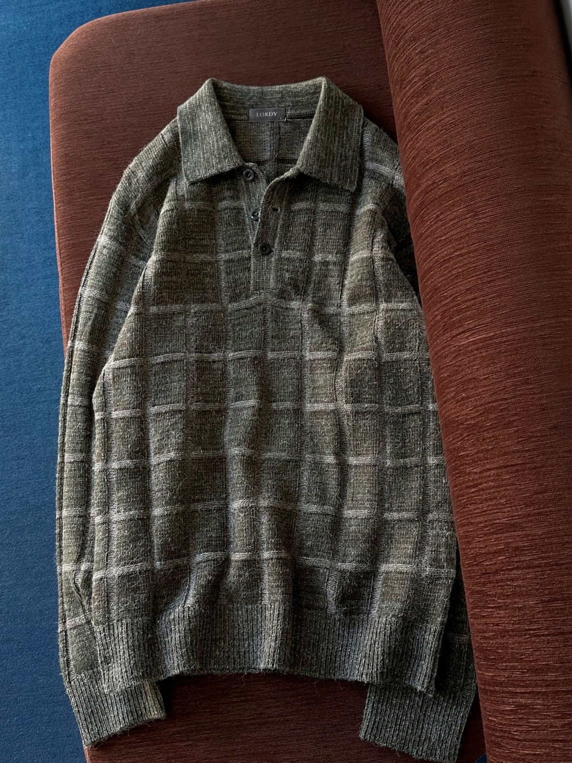 Brushed fabric pattern polo knit 상품이미지4