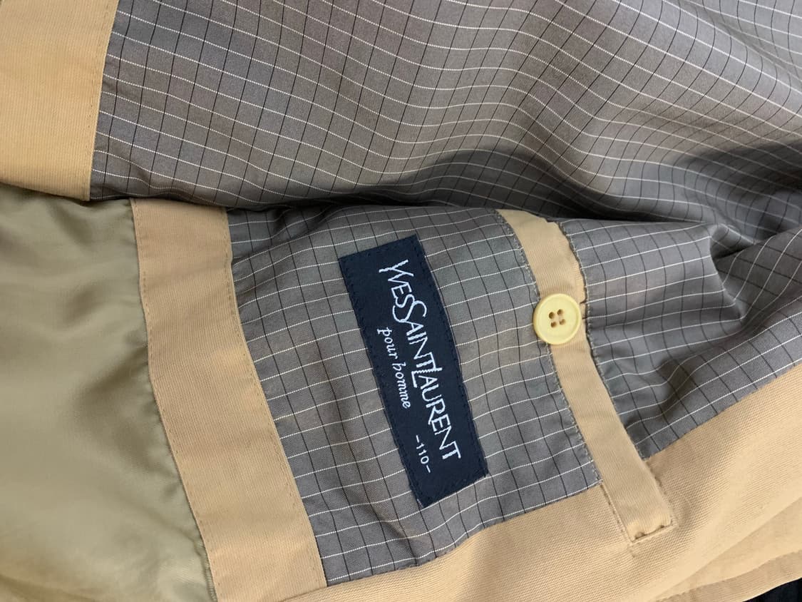 입생로랑 YSL 브라운넥 카멜 블루종 자켓 L 상품이미지6